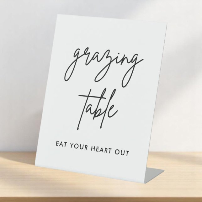 Minimalistisches Hochzeitstich Sockelschild (Von Creator hochgeladen)