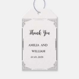 Minimalistisches Hochzeitstipendium - Etikett für Geschenkanhänger