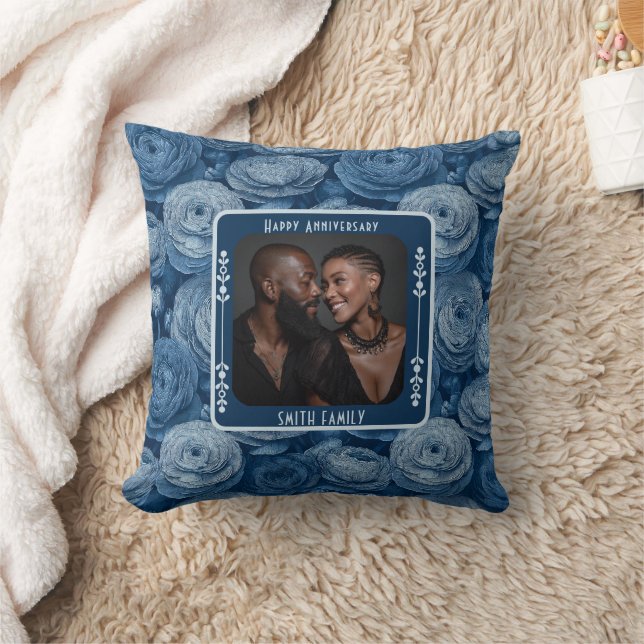 Minimalistisches Hochzeitstipenkissen Kissen (Decke)