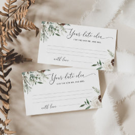 Minimalistisches immergrünes Date Nacht Ideen. Dat Begleitkarte