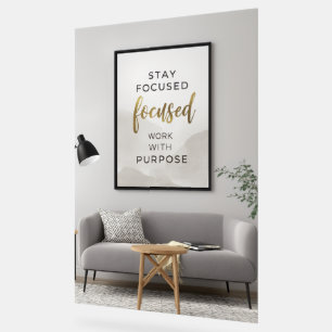 Minimalistisches Inspirationsposter Modern Neutr Acrylschild