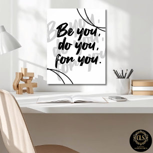 Minimalistisches Inspirationsposter - Weiß Poster