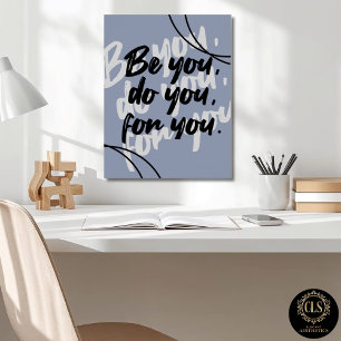 Minimalistisches Inspirationszitat Poster Druck - 