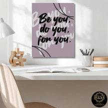 Minimalistisches Inspirationszitat Poster Druck