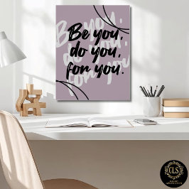 Minimalistisches Inspirationszitat Poster Druck
