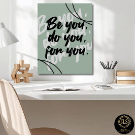 Minimalistisches inspirierendes Zitat Poster Druck