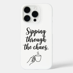 Minimalistisches iPhone-Case mit Kaffeemotto iPhone 16 Pro Hülle
