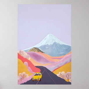 Minimalistisches Japan-Reiseposter - Whimsical Yel Poster