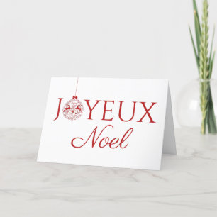 Minimalistisches Joyeux Weihnachten Französisches 