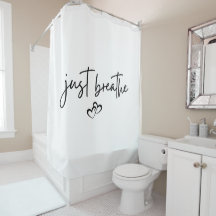 Minimalistisches "Just Breathe" Einfache Inspirati