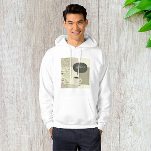 Minimalistisches Kaffee-Bar-Menü Hoodie