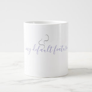 Minimalistisches Kaffeetassendesign Jumbo-Tasse