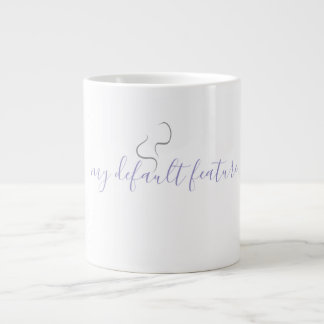 Minimalistisches Kaffeetassendesign Jumbo-Tasse