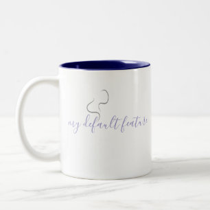 Minimalistisches Kaffeetassendesign Zweifarbige Tasse