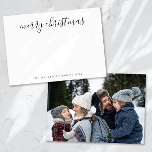 Minimalistisches kalligraphisches Foto Weihnachten