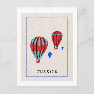 Minimalistisches Kappadokien-Plakat - Türkiye-Souv Feiertagspostkarte