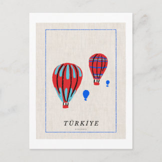 Minimalistisches Kappadokien-Plakat - Türkiye-Souv Feiertagspostkarte