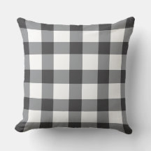 Minimalistisches Karomuster-Wurfkissen