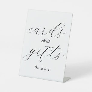 Minimalistisches Karten- und Geschenkeschild, Einf Sockelschild