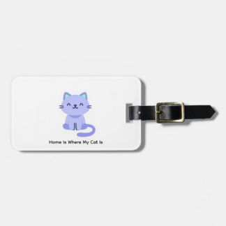 Minimalistisches Katzen-Design-Gepäckanhänger - Ka Gepäckanhänger