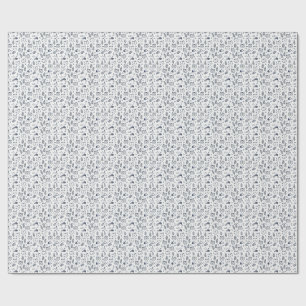Minimalistisches Katzen-Gesicht & Tropische Blätte Geschenkpapier