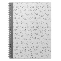 Minimalistisches Katzen-Linienkunst-Notizbuch