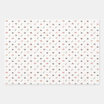 Minimalistisches Kawaii-Sushi-Muster Süße japanisc