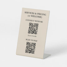 Minimalistisches Keramik-Schönheitssalon-QR-Code-T