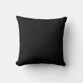 Minimalistisches Kohlenstoff-Schwarz Industrielles Kissen