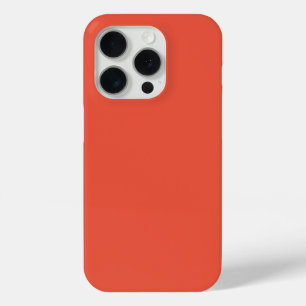 Minimalistisches korallenoranges iPhone 15 Pro Cas Case-Mate iPhone Hülle