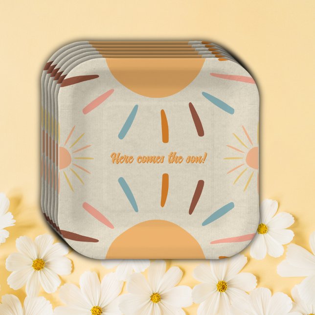 Minimalistisches Kunsthandwerk kommt hier zur Son  Pappteller (Von Creator hochgeladen)