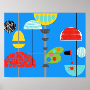 Minimalistisches Künstlerposter Poster