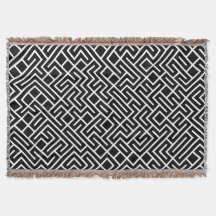 Minimalistisches Labyrinth-Schwarzmuster