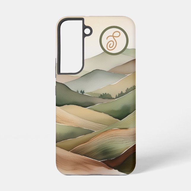 Minimalistisches Landschaft-Handyhülle  Samsung Galaxy Hülle (Rückseite)