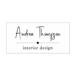 Minimalistisches Lässiges Skriptseriengeschäft Permastempel