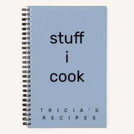 Minimalistisches Lavendel-Kochrezept-Zubehör Notizbuch