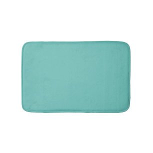 Minimalistisches Licht aquamarin schlicht Badematte