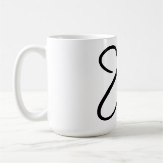 Minimalistisches "Liebe"-Wort-Typografie-Design Kaffeetasse