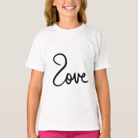 Minimalistisches "Liebe"-Wort-Typografie-Design