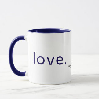 Minimalistisches Liebesdesign - Valentinstag Gesch Tasse