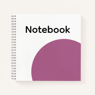 Minimalistisches lila Kreis Notizbuch