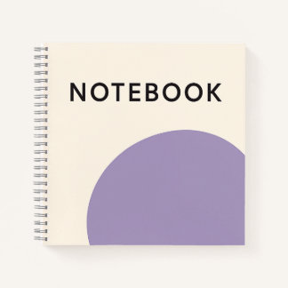 Minimalistisches Lila Notebook Notizbuch