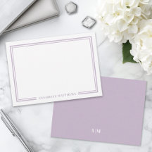 Minimalistisches lila zweifarbiges Monogramm mit R