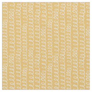 Minimalistisches Linienkunstmuster gelb Stoff