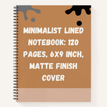 Minimalistisches liniertes Notizbuch: 120 Seiten