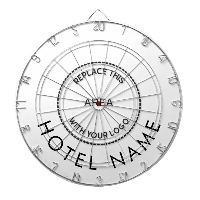 Minimalistisches Logo des Hotels Dartscheibe (vorne)