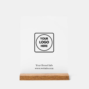 Minimalistisches Logo   Einfaches sauberes Markend Acrylschild