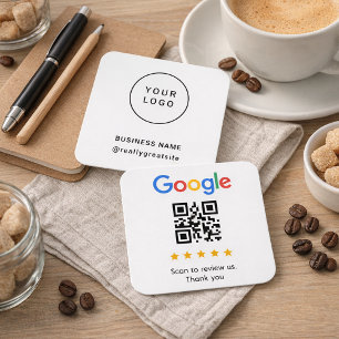 Minimalistisches Logo Firmenname Kontakt QR-Code