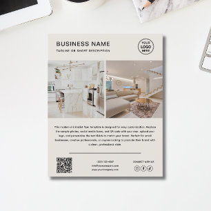 Minimalistisches Logo-Foto-Geschäfts-Flyer Flyer