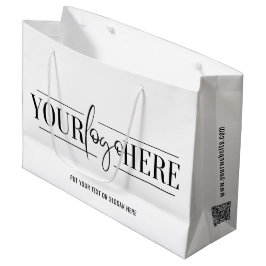 Minimalistisches Logo für die Werbeaktion Große Geschenktüte